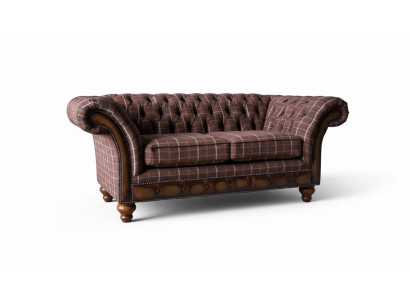 Chesterfield loveseat furniture 2-seater sofa couch upholstery lounge couches