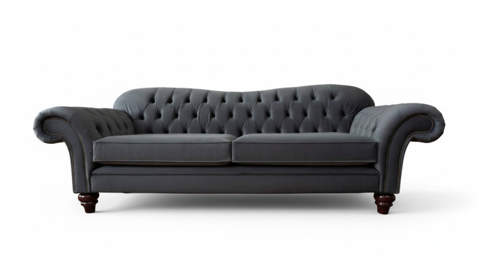 Chesterfield 3-seater textile design sofa couch upholstery couches luxury