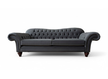 Chesterfield 3-seater textile design sofa couch upholstery couches luxury