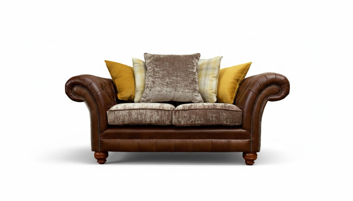 Sofa 2-Seater Classic Chesterfield Couch Upholstered Two-Seater Seat