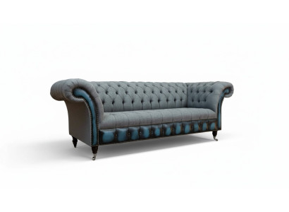 Chesterfield sofa upholstery designer couches sofas set three-seater gray