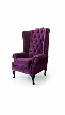 Chesterfield Design Armchair Upholstered Couch Wing Chair Single Seater