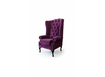 Chesterfield Design Armchair Upholstered Couch Wing Chair Single Seater