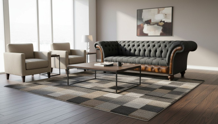 Black Design Sofa 3 Seater Chesterfield Fabric Couch Sofa Upholstery New
