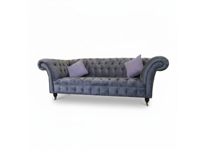 Sofa 3 Seat Chesterfield Upholstery Textile Fabric Couches Sofa Cushion New