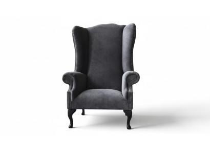 Wing chair design upholstered sofa couch Chesterfield textile furniture