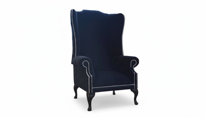 Chesterfield Wingback Chair Design Luxury Fabric Sofas Textile 1-Seater Upholstery