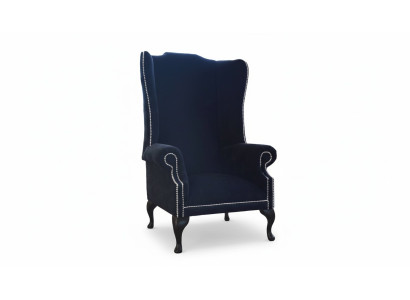 Chesterfield Wingback Chair Design Luxury Fabric Sofas Textile 1-Seater Upholstery