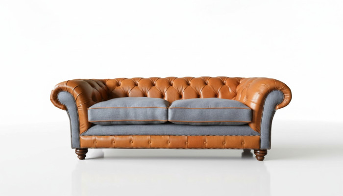 Sofa Luxury Leather Chesterfield Couch Sofas Upholstery 3 Seater Design New