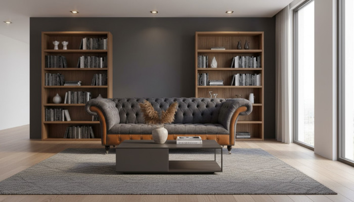 Design sofa 3-seater Chesterfield couch upholstery sofas three-seater new