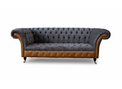 Design sofa 3-seater Chesterfield couch upholstery sofas three-seater new