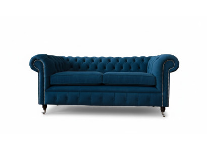 Sofa 3-seater Couch Chesterfield Upholstery Seat Fabric Textile Design New