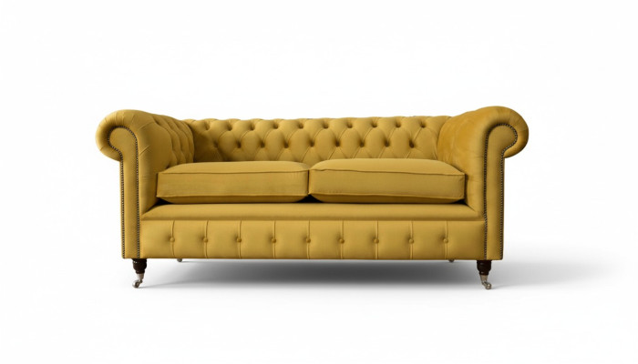 Three-seater sofa 3-seater sofas upholstered furniture couches Chesterfield new