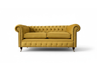 Three-seater sofa 3-seater sofas upholstered furniture couches Chesterfield new