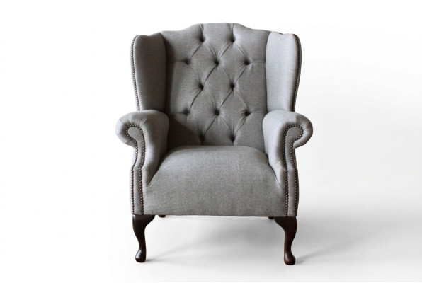 Luxury Upholstered Classic Chesterfield Armchair Wingback Single Seat New