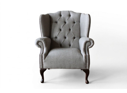 Luxury Upholstered Classic Chesterfield Armchair Wingback Single Seat New