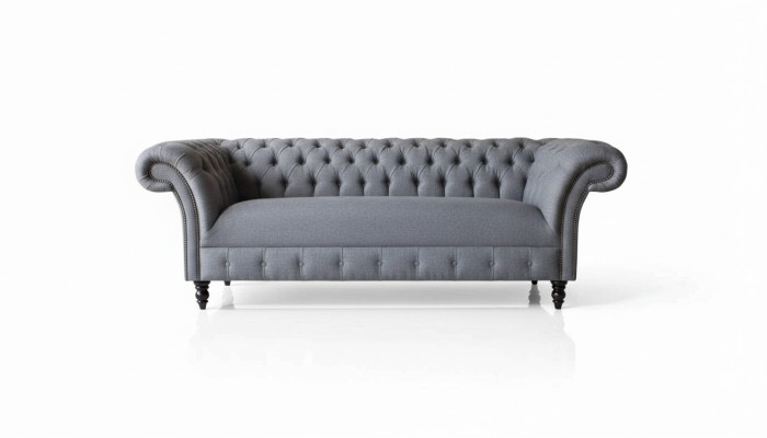 Chesterfield Sofa 3 Seater Couch Upholstery Luxury Textile Sofas