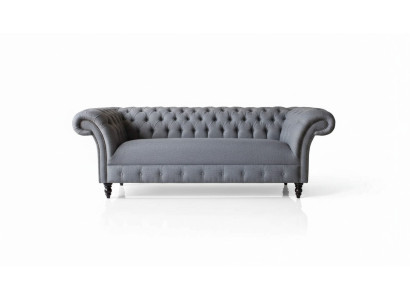 Chesterfield Sofa 3 Seater Couch Upholstery Luxury Textile Sofas