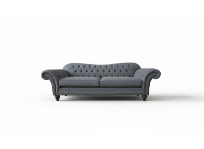 Modern sofa 3-seater luxury textile couch gray sofas upholstery fabric new