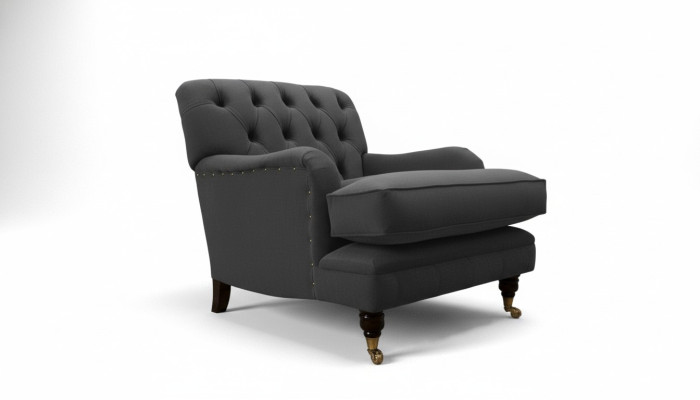 Chesterfield armchair couch upholstery 1-seater design couches textile new