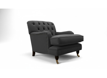 Chesterfield armchair couch upholstery 1-seater design couches textile new