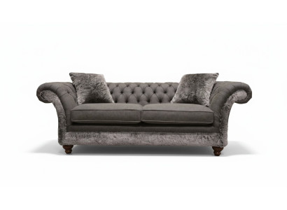 Chesterfield Sofa 3 Seater Upholstered Couch Classic Fabric Sofas Textile