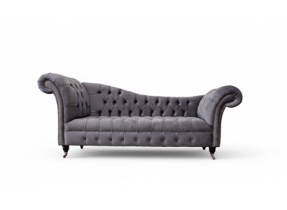 Chesterfield 3-Seater Designer Couch Sofa Upholstered Seat Fabric Luxury Sofas