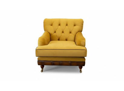 Armchair 1-seater sofas fabric living room textile luxury furniture single-seater Chesterfield