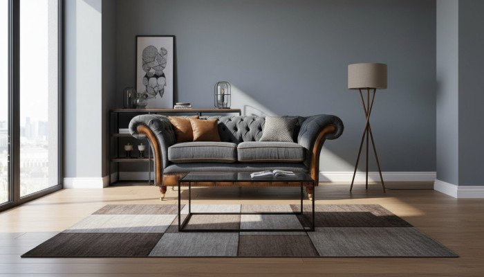 Sofa 2-seater design sofas upholstered couches fabric chesterfield two-seater