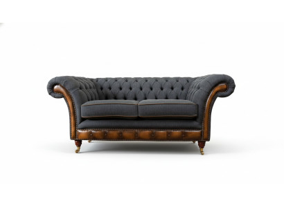 Sofa 2-seater design sofas upholstered couches fabric chesterfield two-seater