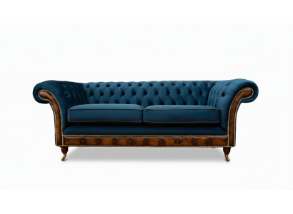 Design three-seater couch upholstered sofa Chesterfield room furniture seat