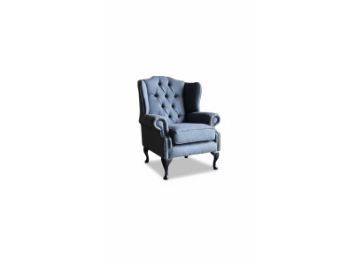 Armchair 1 Seat Textile Lounge Luxury Upholstered Wingback Armchair Single Seater Design 1