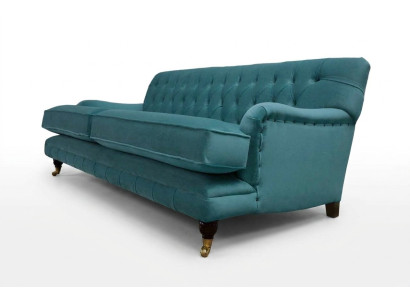 Sofa 3-seater fabric design couch upholstery sofas textile modern Chesterfield 1
