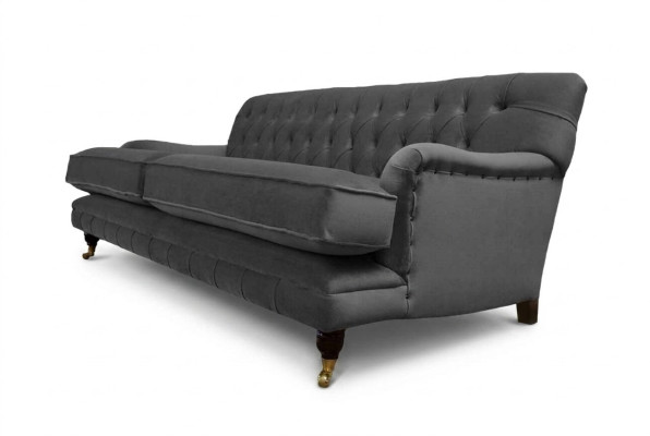 Designer Sofa 3-Seater Modern Couch Upholstery Gray Sofas Design Sofa