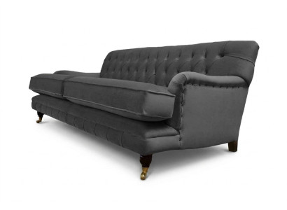 Designer Sofa 3-Seater Modern Couch Upholstery Gray Sofas Design Sofa