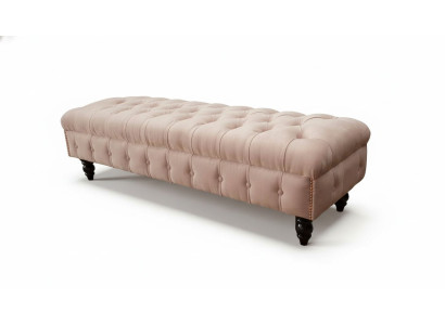 Footstool Ottoman Upholstered Stool Seat Ottoman Chesterfield
