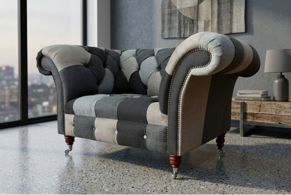 Sofa 1 seater textile lounge luxury upholstered seater new armchair design couch