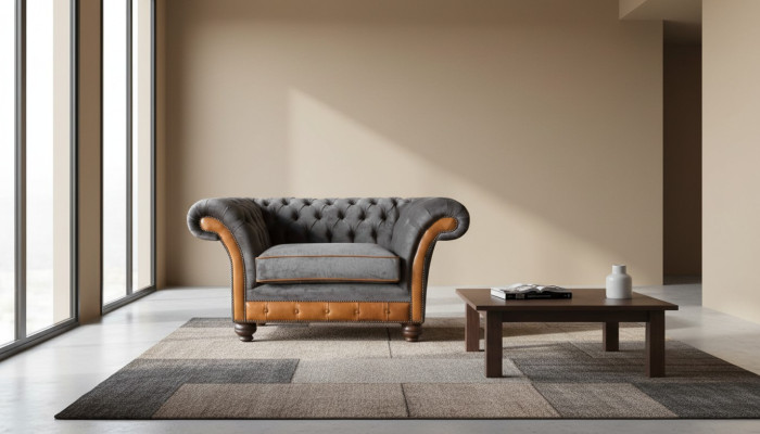 Chesterfield Design Armchair Couch Upholstery Textile Couches Wingback Chair