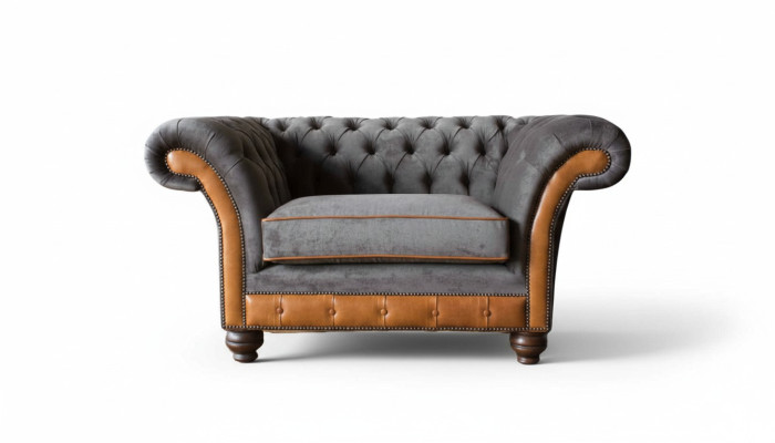 Chesterfield Design Armchair Couch Upholstery Textile Couches Wingback Chair