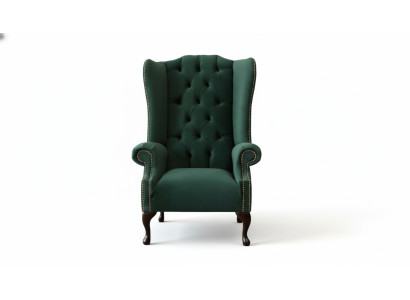 Chesterfield design armchair upholstery luxury textile couches wing chair