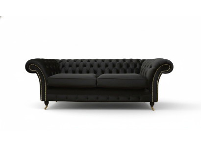 Chesterfield Sofa 3 Seater Couch Upholstery Luxury Textile Couches Sofas