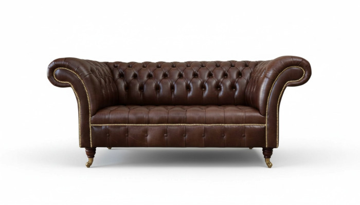 New upholstered Chesterfield 2-seater sofa