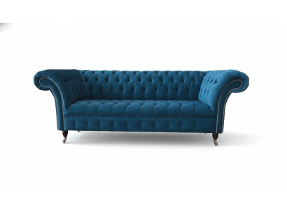 Three-seater couch upholstered Chesterfield sofa design sofas couches textile
