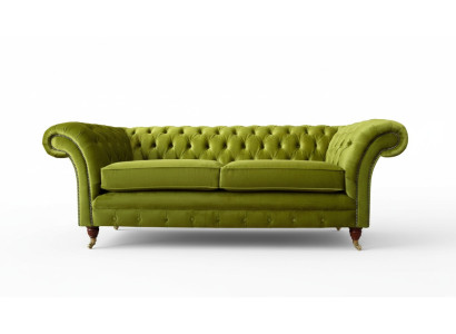 Sofa 3 seater fabric design couch upholstered sofas textile modern Chesterfield