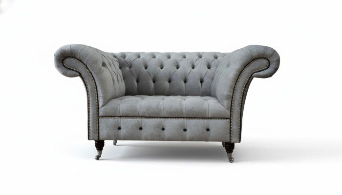 Chesterfield armchair fabric living room design upholstery textile design luxury