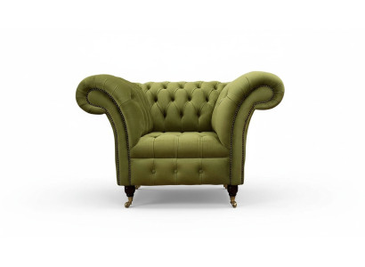 Chesterfield Design Armchair Couch Upholstery Luxury Textile Sofas Single-Seater