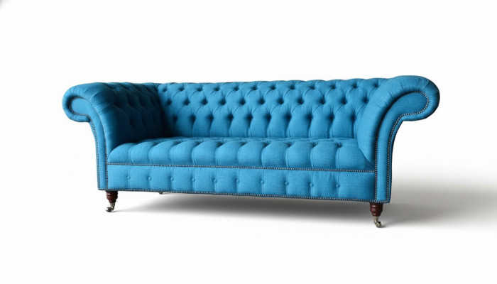 Chesterfield Sofa Couch Upholstery Designer 3-Seater Sofas New Three-Seater