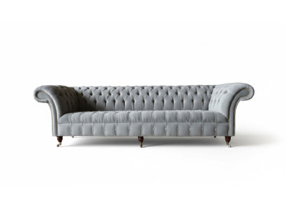 Chesterfield Design Sofa 4-Seater Couch Upholstery Luxury Textile Couches