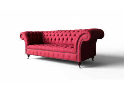 Chesterfield 3-seater three-seater design couches upholstered sofa sofas fabric