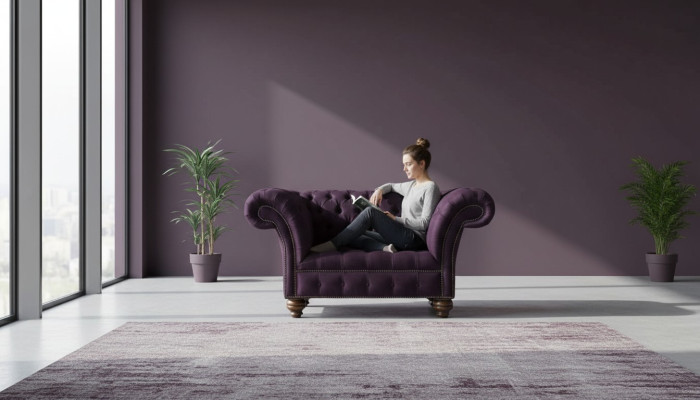 Design Chesterfield Fabric Couch Armchair 1.5 Seater Upholstered Sofas Lounge